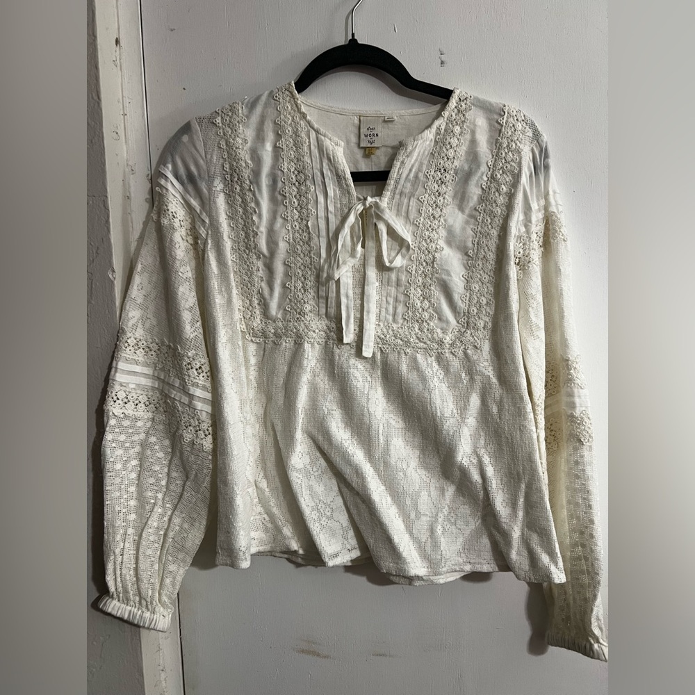 Seen Wear Keep Elegant Cream Blouse